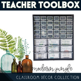 Modern Jungle Classroom Theme Editable Teacher Toolbox