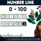 Modern Jungle Number Line 0-100