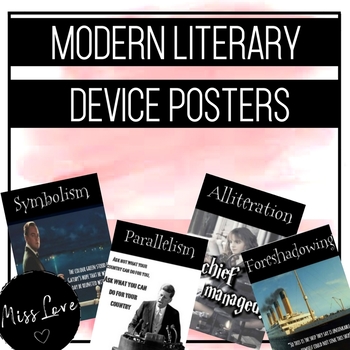 Preview of Modern Literary Device Posters
