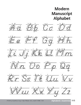 modern manuscript handwriting activity sheets