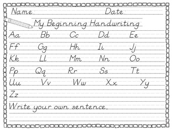 lowercase modern manuscript handwriting practice sheets