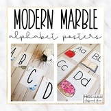 Modern Marble Alphabet Posters