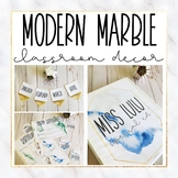 Modern Marble Classroom Theme Decor Bundle