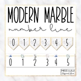 Modern Marble Number Line