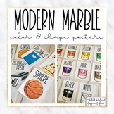 Modern Marble Shape and Color Posters {English, Spanish, French}