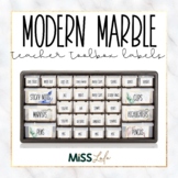 Modern Marble Editable Teacher Toolbox Labels