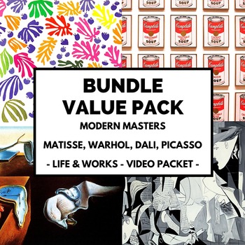 Preview of Modern Masters Value Pack: Picasso, Matisse, Dali, Warhol