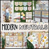 Modern Neutral Decor Bundle | Modern Neutral Classroom Theme
