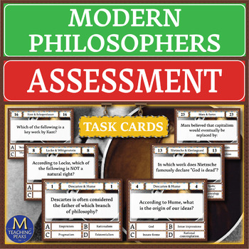 Preview of Modern Philosophers: Assessment Task Cards