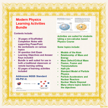 Preview of Modern Physics Learning Activities
