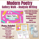 Modern Poetry Gallery Walk & Analysis Writing