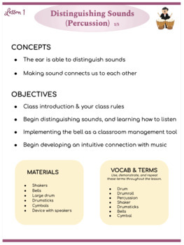 Preview of Modern Preschool Music, Lesson 1