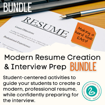 Preview of Bundle | Modern Job Hunt Strategies & Activities | Career & Workplace Readiness