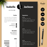 Modern Resume - Isabella Jackson / Professional Resume for
