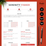 Modern Resume - Serenity Fisher / Professional Resume for 