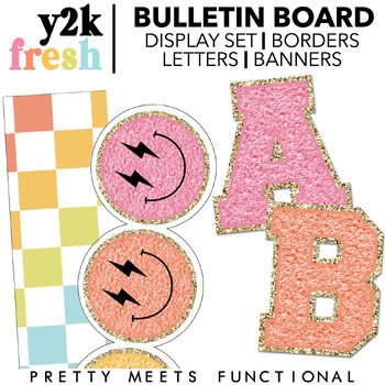 Varsity Patch Letter Bulletin Bundle: Inc. Pastels, Brights, Borders &  Calendar