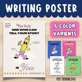 Modern Retro Writing Poster Bulletin Board Decor