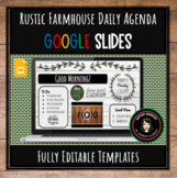 Modern Rustic Farmhouse Daily Agenda Morning Meeting Googl
