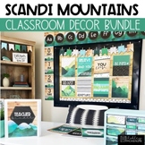 Modern Scandi Mountains Classroom Decor Bundle