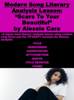 Preview of Modern Songs Literary Analysis: "Scars to Your Beautiful" by Alessia Cara