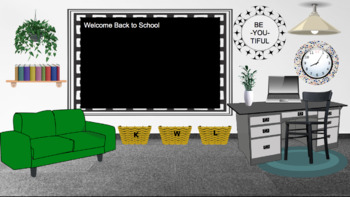 Preview of Modern Sustainable Virtual Classroom Background