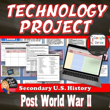 Preview of 1950s MODERN TECHNOLOGY PROJECT | Post World War II America | Print & Digital