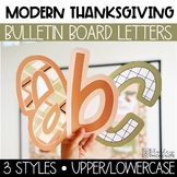 Modern Thanksgiving Bulletin Board Letters, A-Z, Punctuati