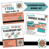 Modern & Trendy Classroom Decor Digital Bundle - stripes, 