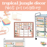 Modern Tropical Jungle Labels for EVERYTHING!