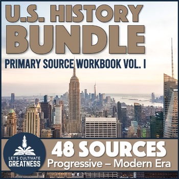 Preview of Modern US History Primary Source Analysis Activity Worksheets Historical Skill