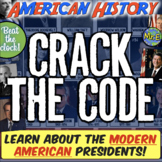Modern US Presidents Escape Room Activity | 10 Clues for M