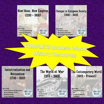 Preview of Modern World History COMPLETE Course Resources
