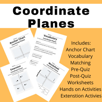 Preview of Coordinate Planes Unit Modified