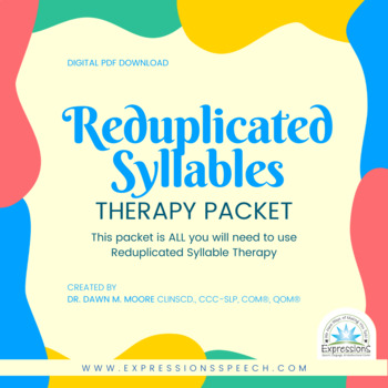 Preview of Reduplicated Syllables Therapy Packet (formerly Modified Cycles)