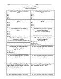 Modified Math Test Expressions and Equations
