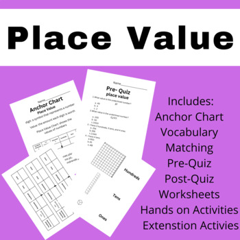 Preview of Place Value Unit Modified