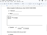 Modified Slope - Linear Equations - Test - Special Ed. Mat