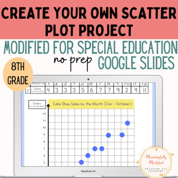 Preview of Modified for Special Education - Create Your Own Scatter Plot Mini-Project