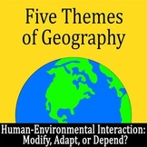Modify, Adapt, or Depend (HEI from 5 themes of geography)