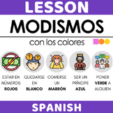 Modismos con colores - Poster and activities for 3 modes o