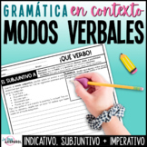El verbo modo indicativo subjuntivo imperativo - Spanish V