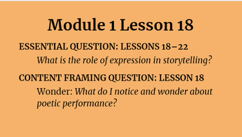 Preview of Module 1 Lessons 18-22 Wit and Wisdom 8th Grade