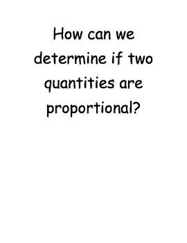 Preview of 7th Grade Math Module 1: Proportional Reasoning Vocabulary & Essential Questions