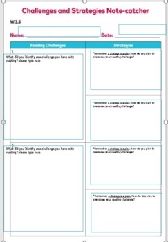 Preview of Module 1 Unit 3 Lesson 4 Digital copy for Reading challenges and strategies