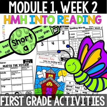 Preview of Module 1 Week 2 HMH Into Reading 1st Grade My School Trip Activities