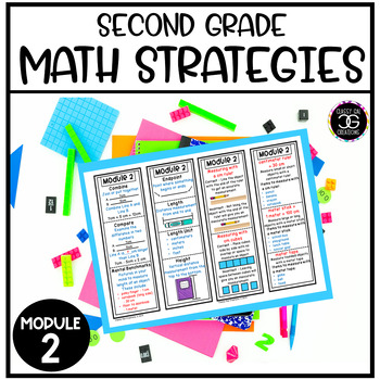 Preview of Grade 2 Math Addition and Subtraction of Length Units Strategy Bookmarks