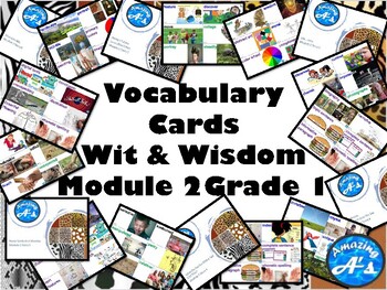Preview of Module 2 Vocabulary Cards Grade 1 Wit & Wisdom