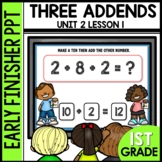 Make a Ten Strategy with Three addends Early Finisher Acti
