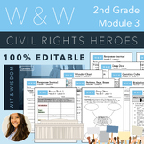 Module 3 - Civil Rights Heroes - 2nd Grade WW - 100% EDITABLE