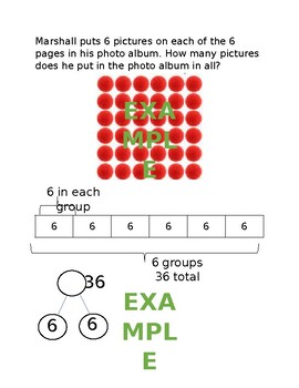 Preview of Word Problems with Arrays Module 3 End of Module Project